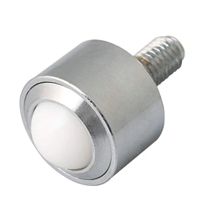 Image of BQLZR 15mm Steel Nylon Ball Metal Transfer Bearing Unit Wheel Conveyor Roller M8 Thread Stem Caster Load 45KG
