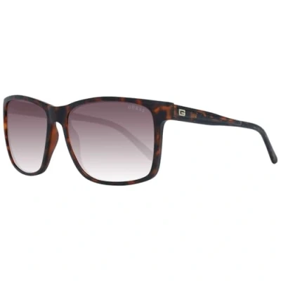 Image of GUESS Men&#039;s Gf5082 6052f Sunglasses, Dark Havana/Brown Ombre, One Size