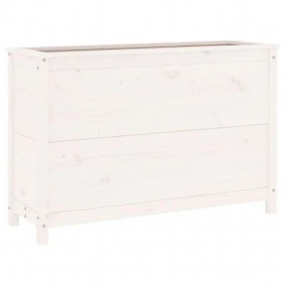 Image of vidaXL Garden Raised Bed White 119.5x40x78 cm Solid Wood Pine