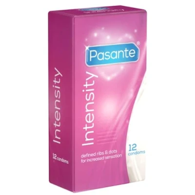 Image of Pasante Ribs &amp; Dots (Intensity) Condoms Pack of 12