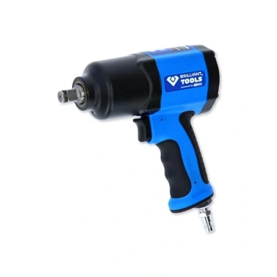 Image of BRILLIANT TOOLS BT160100 1/2 Inch Pneumatic Impact Wrench, 1450 Nm [Powered by KS TOOLS]