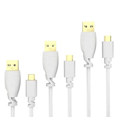 Image of KabelDirekt 3 x 1m Micro USB Cable (USB 2.0, Synch &amp; Charge Cable, white) TOP Series