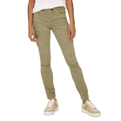 Image of ONLY Women&#039;s Onlmissouri Reg Ank Cargo Pnt Noos Trousers , Elmwood,38W / 32L