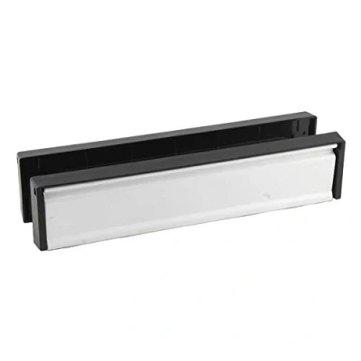 Image of 12&quot; 300mm White UPVC Timber Sleeve Telescopic Letter Plate Box Brush Draught Excluder