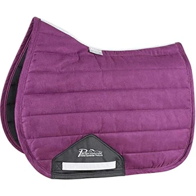 Image of Shires Performance Suede High Wither Comfort Saddle Pad Pony/Cob Plum