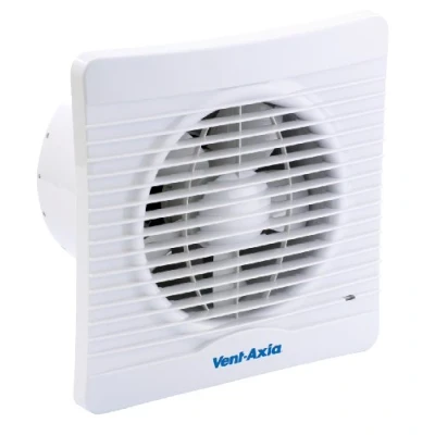Image of Vent Axia 454060 Silhouette Axial Kitchen Fan with Backdraught Shutter and Timer