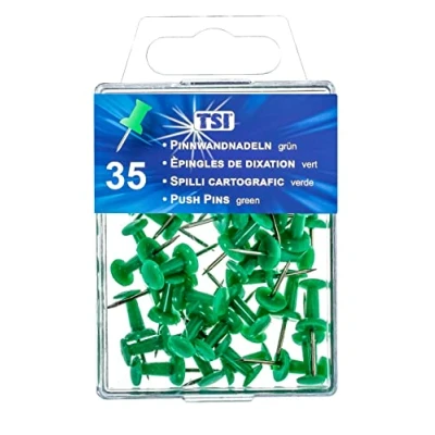 Image of TSI 48326 Pins, 35 Piece Pack Color: Green