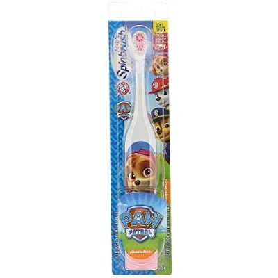 Image of Arm &amp; Hammer, Kid&#039;s Spinbrush, Paw Patrol, Soft, 1 Battery Powered Toothbrush