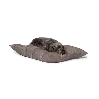 Image of Danish Design Vintage Dogstooth Grey Machine Washable Thermal Fibre Deep Filled Dog/Puppy Duvet Medium