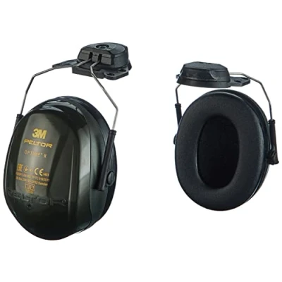 Image of 3M Peltor Optime II Ear Muffs, 30 dB, Helmet Mounted, H520P3A 410 GQ Green