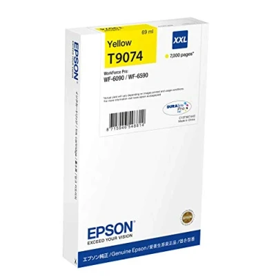 Image of Epson T9074 Yellow Genuine, XXL High Yield Ink Cartridge DuraBrite Ultra