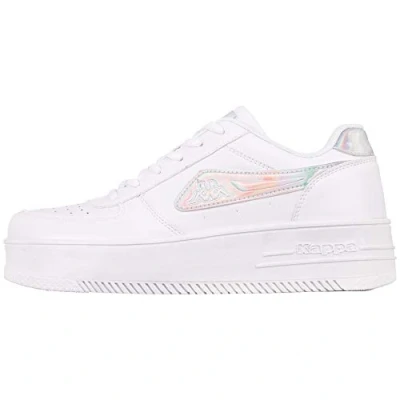 Image of Kappa Training shoe, Women&#039;s, Size: 7, White/multicolor High quality imitation leather