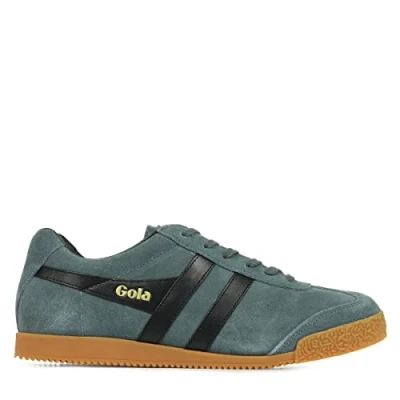 Image of Gola Men&#039;s Harrier Trainers, Grey (Graphite/Black GS), 10 UK (44 EU)