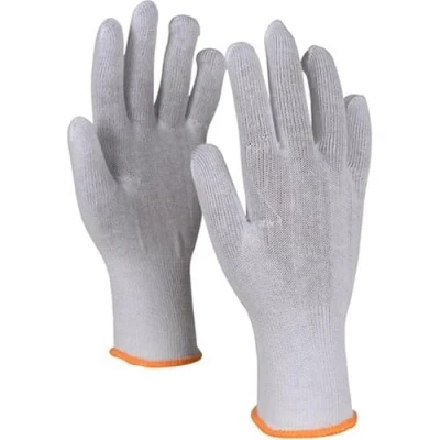 Image of ABENA White Cotton Gloves Size 8 12 Pairs of Our Large Can Have Multiple Uses Like Painting Gloves, Decorators Jewelry and More.