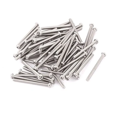 Image of sourcing map M3 x 35mm 304 Stainless Steel Cross Head Phillips Pan Screws Bolt 60pcs
