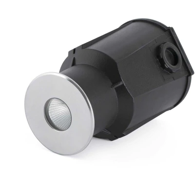 Image of Taro LED Recessed Outdoor Ground Light Matt Nickel IP67