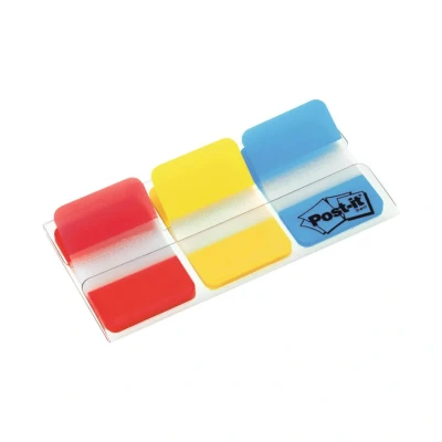 Image of Post it Index Strong 25mm Assorted Red Yellow and Blue