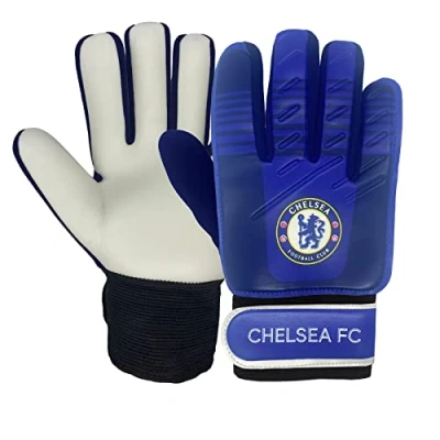Image of Chelsea FC Official Football Gift Boys Goalkeeper Goalie Gloves