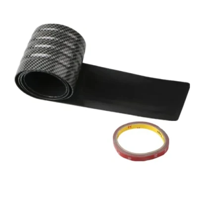 Image of Youngine Universal Carbon Fibre Rubber Rear Guard Bumper Protector Anti Scratch Trim Cover for Car Pickup SUV Truck,104cm/41 inches