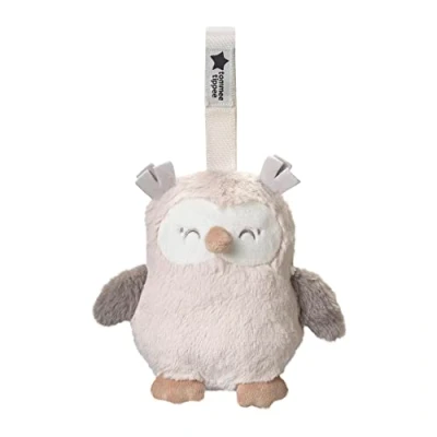 Image of Tommee Tippee Mini OllieOwl Travel Nursery Sleep Aid, White Noise Machine, USB Chargeable, 72 Hour Battery Life, Machine Washable