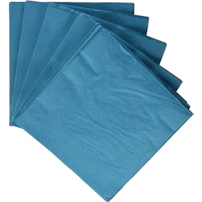 Image of IKEA FANTASTISK Paper napkin, turquoise / 50 pack 40x40 cm
