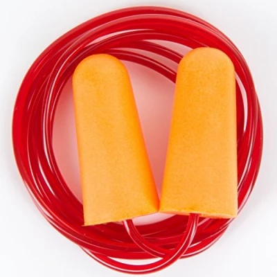 Image of 100 Pairs of Quality Noise Reducing Corded Ear Plugs