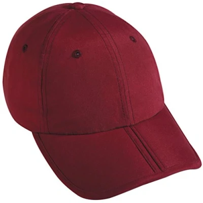 Image of Myrtle Beach Foldable 6 panel cap made of smooth microfibre (burgundy)