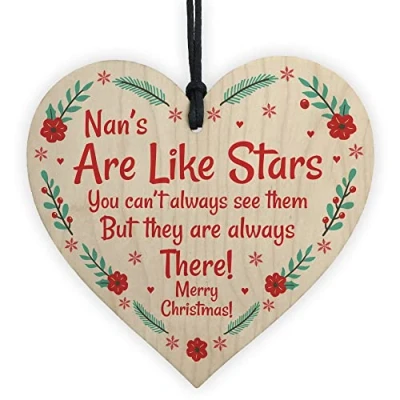 Image of RED OCEAN For Nan Novelty Tree Decoration Bauble Gift Nanny Nana