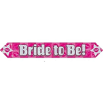 Image of 9ft Banner Bride To Be Holographic Dot