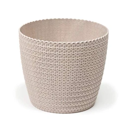 Image of Lamela Eco Flowerpot Herb Plant Flower pot Magnolia Jersey Windowsill Holder Balcony Garden Container Bucket Home Decor Mix! Match! Play! (Ø 190 mm, White)