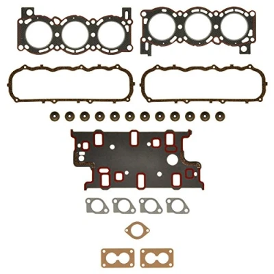 Image of 5007741, 5007742, 5007743, A81SX6014AB, A81SX6014BA Gasket Set, cylinder head AJUSA 52090200 with gasket, valve stem seals FIBERMAX