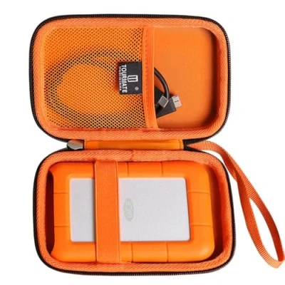 Image of Tourmate Hard Case Compatible for LaCie Rugged Mini 1TB/ 2TB/ 4TB/ 5TB External Drive Portable HDD, Only