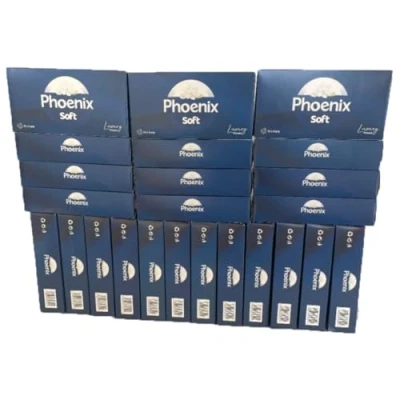 Image of Phoenix Soft Luxury Facial Tissues Gentle &amp; Delicate Everyday Use Extra 3 Ply Bulk Buy (24 X 72 Tissues) Great Household Item Fragrance Free