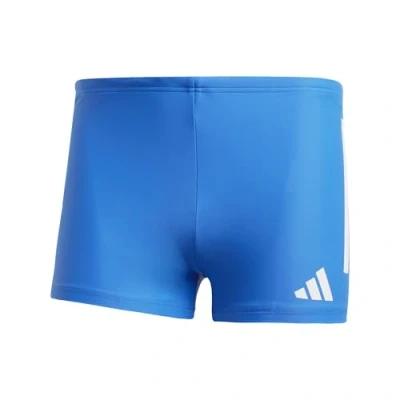 Image of adidas Men&#039;s 3 Stripes Swim Boxers, Bright Royal/White, XS Short