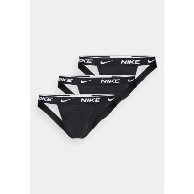 Image of Nike Underwear DAY JOCK Strap 3 PACK Briefs, Men&#039;s, Size: Small, Black