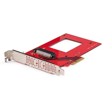 Image of StarTech.com U.3 to PCIe Adapter Card 4.0 x4 For 2.5&quot; NVMe SSDs SFF TA 1001 PCI Express Add in TAA Compliant (PEX4SFF8639U3)