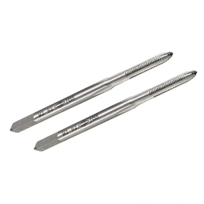 Image of TA VIGOR M2 x 0.4mm Metric Machine Tap, 3 Straight Flutes Screw Thread Tapping H2 High Speed Steel Threading Machinist Repair DIY Tool 2Pcs