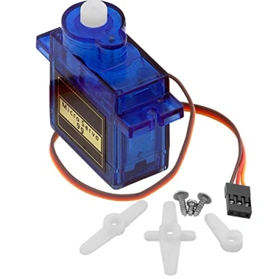 Image of AZDelivery 5 x Micro Servo compatible with SG90 9g Toy Robot Helicopter Airplane Arm Boat Motor RC Remote Control 4.8V 6V Arduino including E Book!