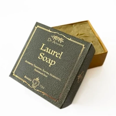 Image of Dr.Ancient Laurel Soap Bar With Oil%40 &amp; Olive Oil%60 Organic Natural Vegan Traditional Handmade Antique Antibacterial, Psoriasis, Reduce Dry Scalp No Chemicals, Pure Soaps!