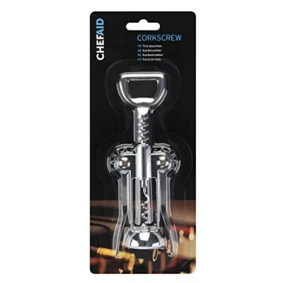 Image of Chef Aid Chrome Corkscrew, Multicolour, Regular