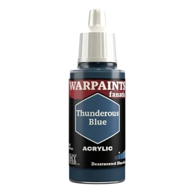 Image of The Army Painter Blue Warpaints Fanatic 18ml Acrylic Paints (Thunderous Blue)