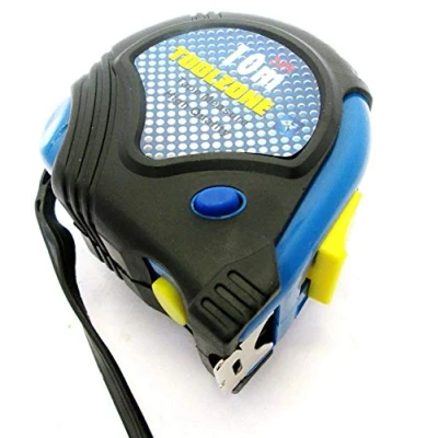 Image of Toolzone 10m Quality Rubber Coated Tape Measure