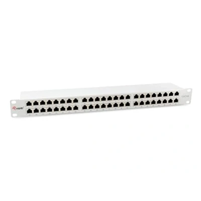 Image of Equip 326526 48 Port Cat.6A Shielded Patch Panel Light Grey