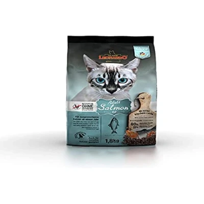 Image of LEONARDO Adult Salmon Grain Free Dry Food for Cats 1.8 kg