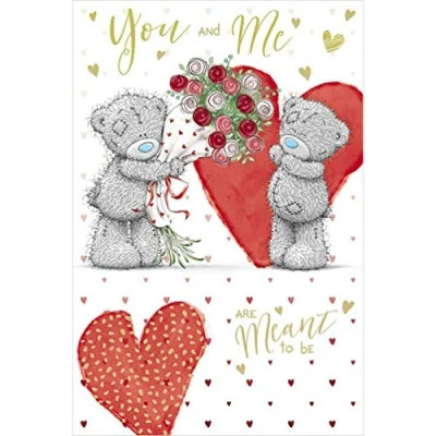Image of Me To You Bear Meant Be Valentine&#039;s Day Card