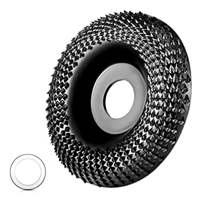 Image of Wood Grinding Disc for Angle Grinder 115 mm Carving Disc, Rasp Wood, Milling Shaping and Grinding, Suitable with Inner Rods of 16 or 22