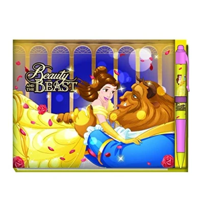 Image of Beauty and the Beast Disney Deluxe Autograph book with Pen