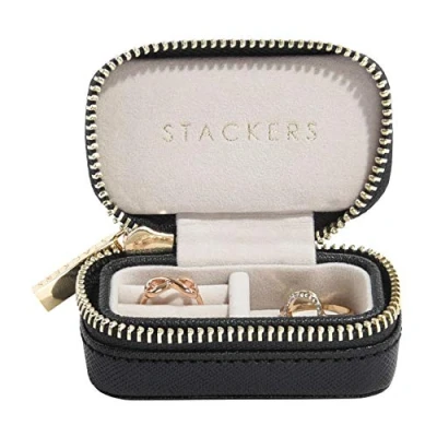 Image of Stackers Black Petite Travel Jewellery Box