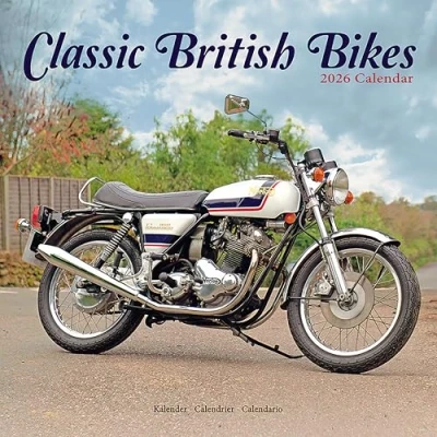 Image of Classic British Bikes Calendar 2026