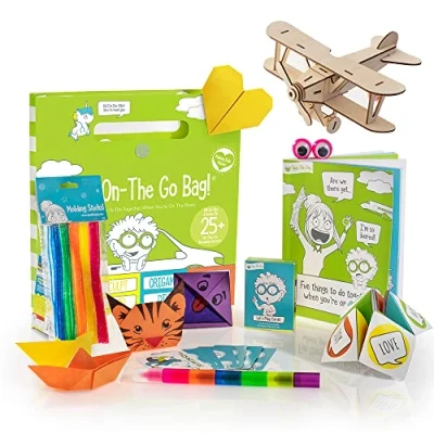 Image of The On Go Bag, Travelling Games for Kids, Grab and Travel Card Car, Airplanes, Ages 4+